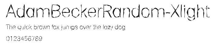 AdamBeckerRandom-Xlight.ttf