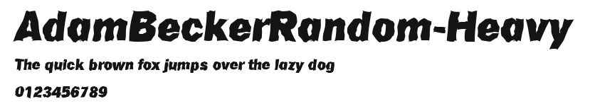 AdamBeckerRandom-Heavy.ttf