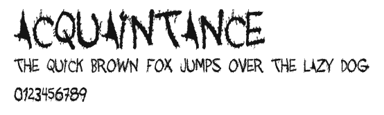 Acquaintance.ttf