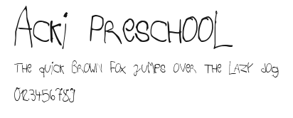 Acki Preschool.ttf