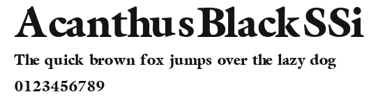 AcanthusBlackSSi.ttf