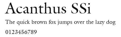 Acanthus SSi.ttf
