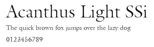 Acanthus Light SSi.ttf