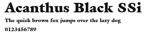 Acanthus Black SSi.ttf
