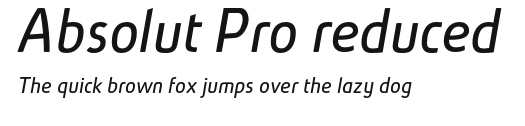 Absolut Pro reduced.otf