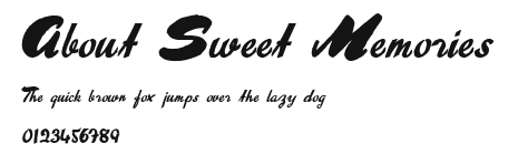 About Sweet Memories.ttf