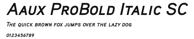 Aaux ProBold Italic SC Preview