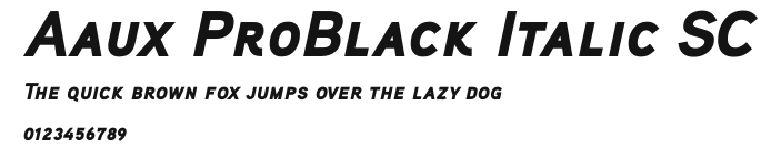 Aaux ProBlack Italic SC Preview
