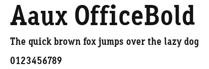 Aaux OfficeBold Preview