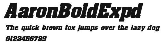 AaronBoldExpd Preview