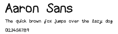 Aaron Sans Preview