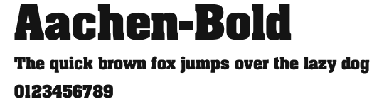 Aachen-Bold Preview