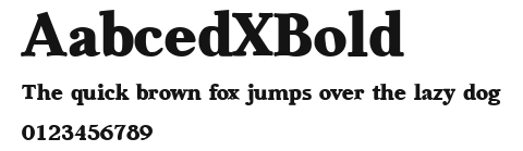AabcedXBold Preview