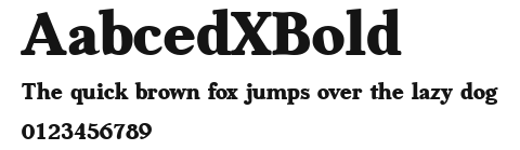 AabcedXBold Preview