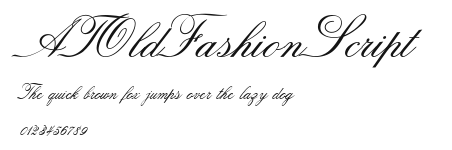 ATOldFashionScript Preview