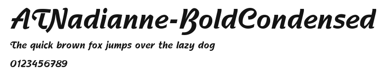 ATNadianne-BoldCondensed Preview