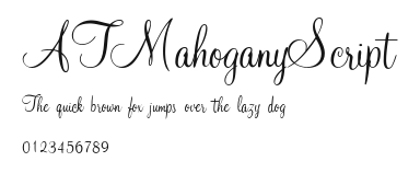 ATMahoganyScript Preview