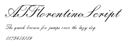 ATFlorentineScript Preview
