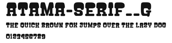 ATAMA-SERIF__G Preview
