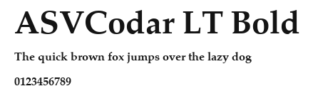 ASVCodar LT Bold Preview