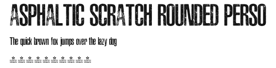 ASPHALTIC SCRATCH ROUNDED PERSO Preview