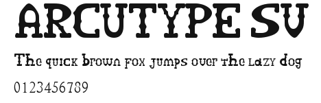 ARCUTYPE SV Preview