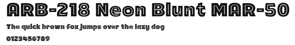 ARB-218 Neon Blunt MAR-50 Preview