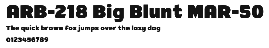 ARB-218 Big Blunt MAR-50 Preview