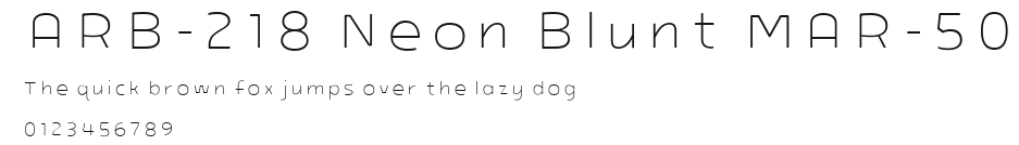ARB-218 Neon Blunt MAR-50 Preview