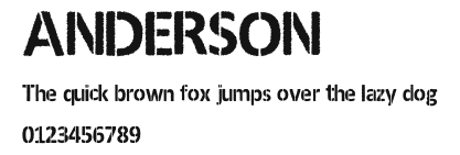ANDERSON Preview