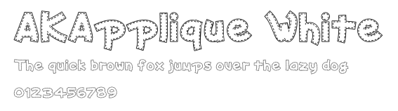 AKApplique White Preview