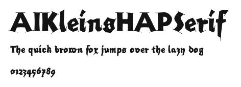AIKleinsHAPSerif Preview