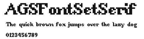 AGSFontSetSerif Preview