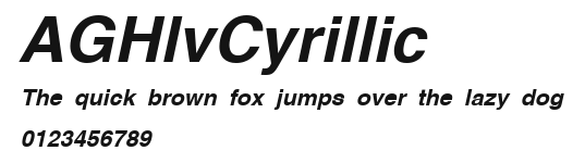 AGHlvCyrillic Preview