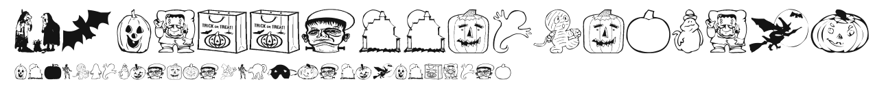 AEZ halloween dingbats Preview