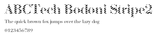 ABCTech Bodoni Stripe2 Preview