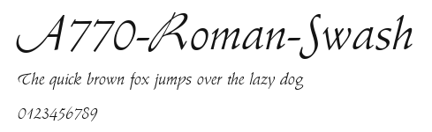 A770-Roman-Swash Preview