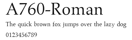 A760-Roman Preview