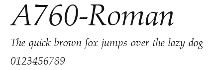 A760-Roman Preview