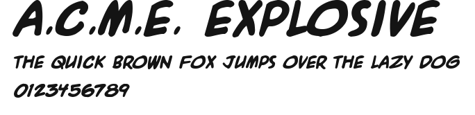 A.C.M.E. Explosive Preview