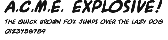 A.C.M.E. Explosive! Preview