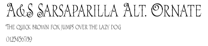 A&S Sarsaparilla Alt. Ornate Preview