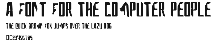 A Font For The Computer People Preview