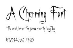 A Charming Font Preview
