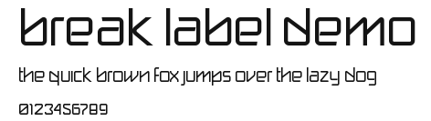 break label DEMO.otf