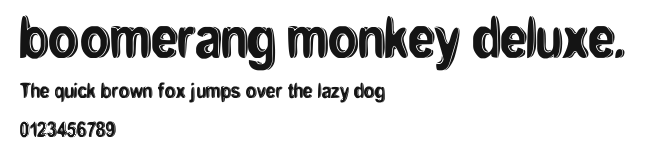 boomerang monkey deluxe..ttf