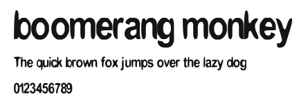 boomerang monkey.ttf