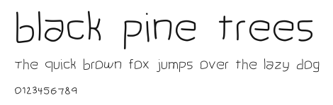 black pine trees.ttf