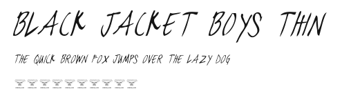 black jacket boys Thin.ttf