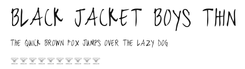 black jacket boys Thin.ttf